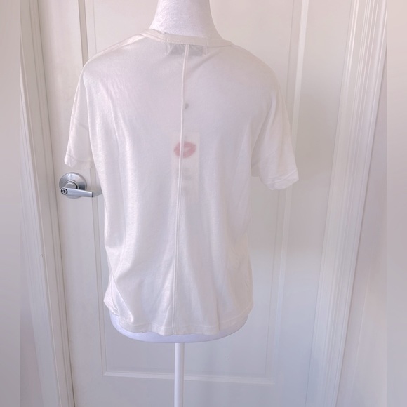 Wildfox Hands Off Chrissy V-neck T-shirt | White - Picture 4 of 10